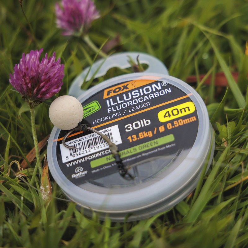 Fox Edges Illusion Fluorocarbon Hooklink/Leader Material 40m